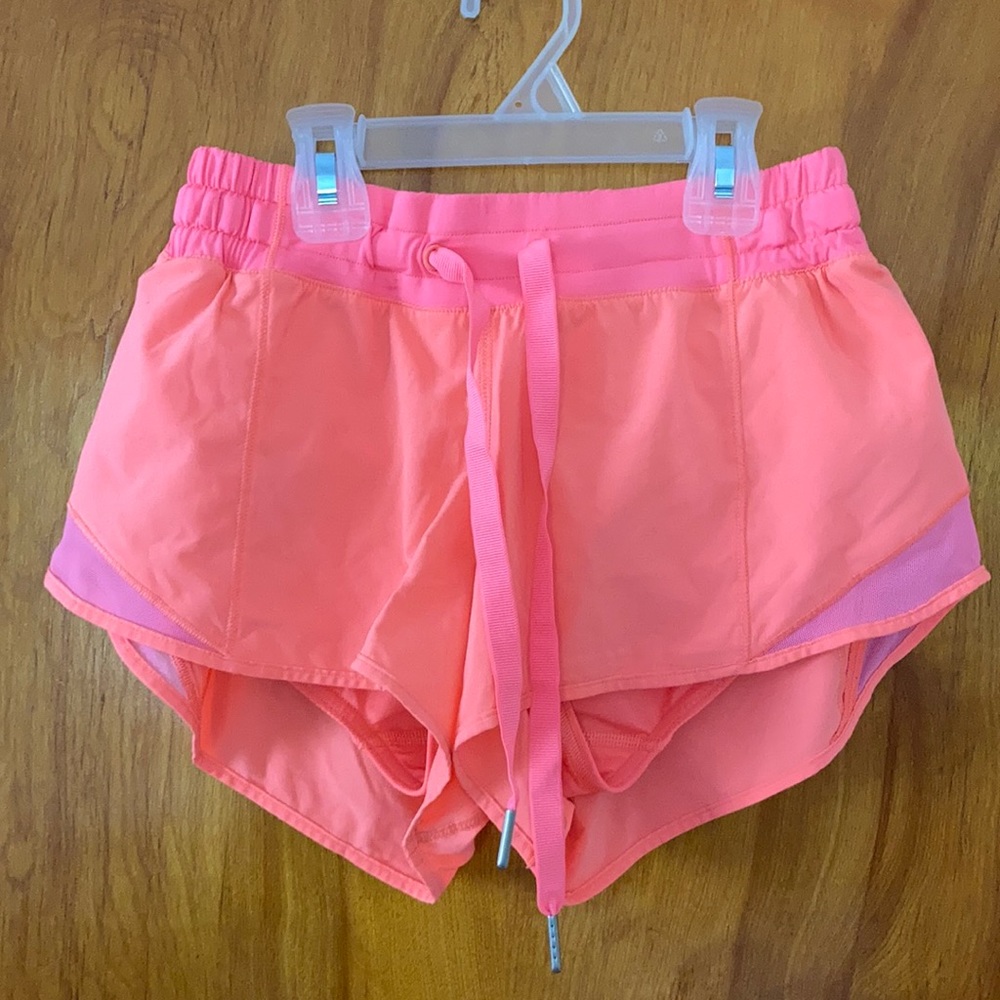 Pink Lululemon shorts
